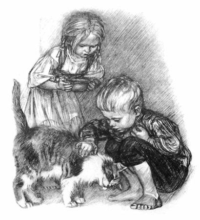 Л Н толстой котенок