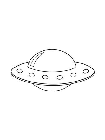 Летающая тарелка раскраска