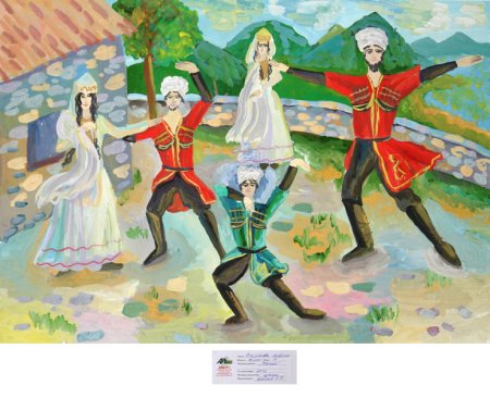Осетинские рисунки композиция