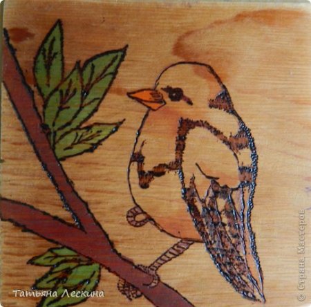 Птичка для выжигания