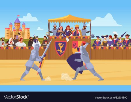 Рисунок на тему Рыцарский турнир