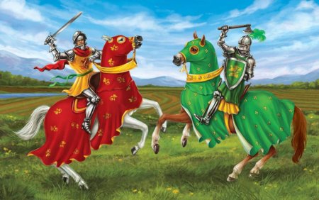 Рыцарский турнир для срисовки