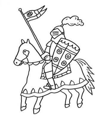 Рыцарский турнир раскраска