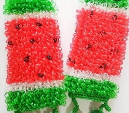Интересные вязаные мочалки