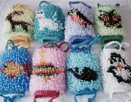 Вязаные мочалки