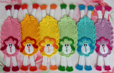Детские мочалки крючком