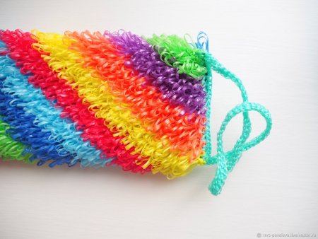 Разноцветные мочалки крючком