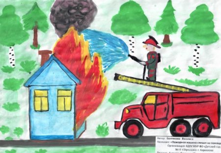 Рисование пожарная безопасность подготовительная группа