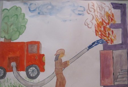 Рисунок на тему пожарная безопасность