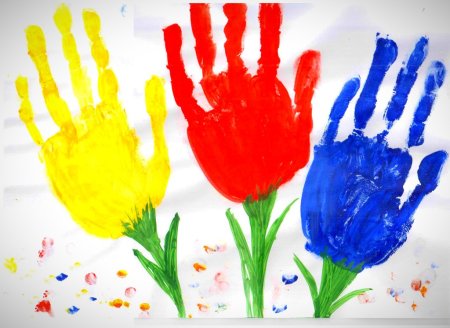 Рисование ладошками для детей