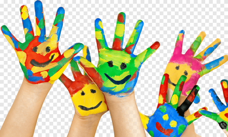 Детская ладошка цветная