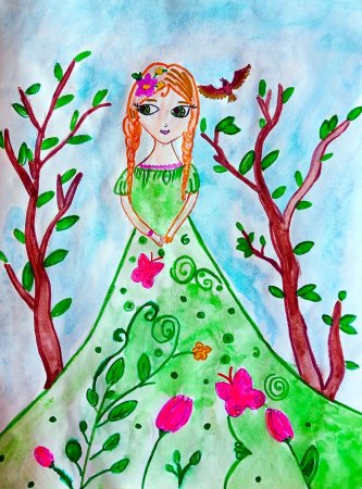 Образ весны для рисования