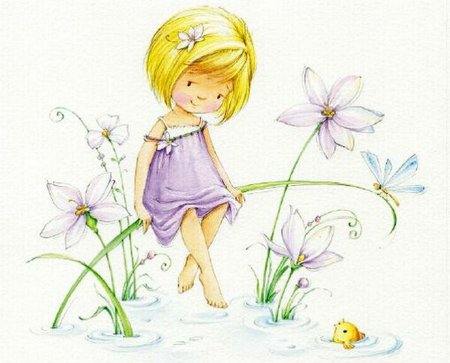 Девочки и феечки художника-иллюстратора Марины Федотовой.