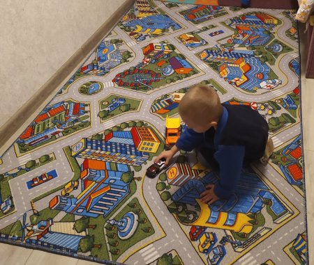 Коврик детский икеа с дорогами