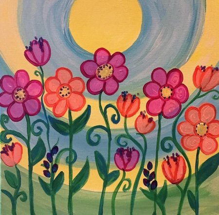 Детские рисунки цветы