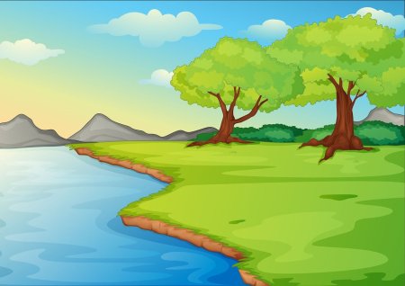 Мультяшный пейзаж