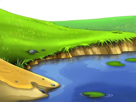 Речка мультяшная