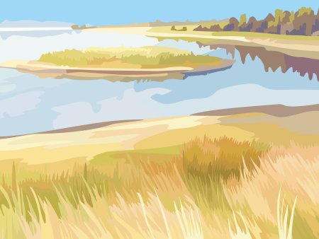 Мультяшный пейзаж