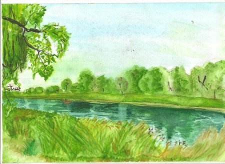 Детские рисунки реки