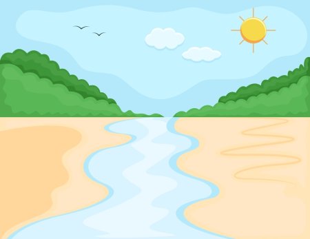 Нарисовать реку