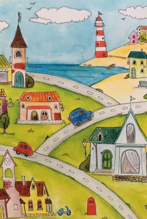 Город рисунок