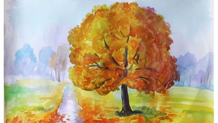 Рисование для дошкольников осень