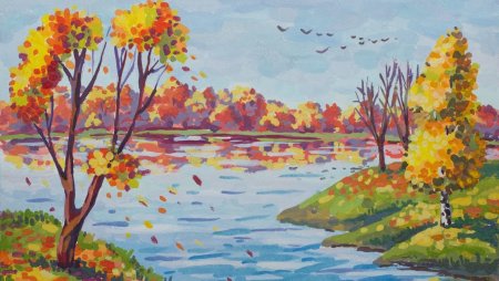 Рисунок красота осени