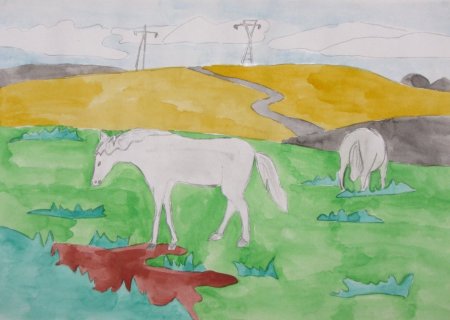 Рис к произведению Бежин луг