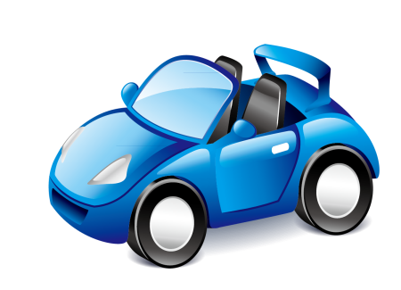 Машинка на белом фоне