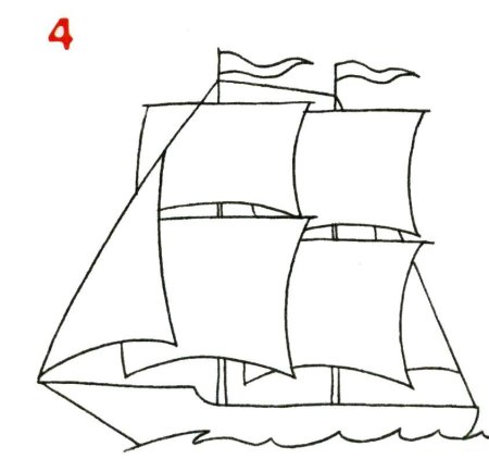 Корабль рисунок