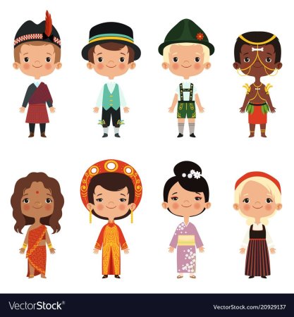Люди разных народов для детей