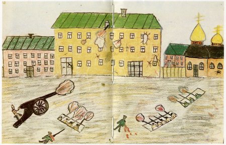 Рисунок на тему город прошлого