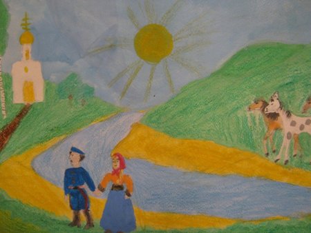 Рисование на тему казачества