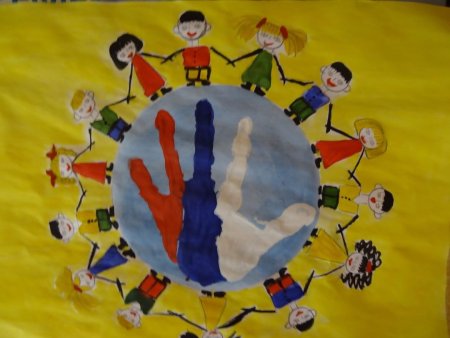 Аппликация Дружба народов