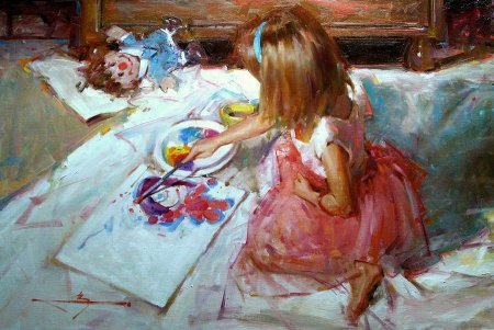 Детство в современной живописи