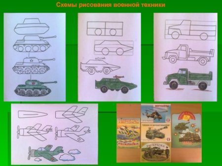 Рисовать военную технику