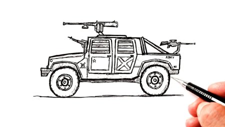 Военные машины для рисования