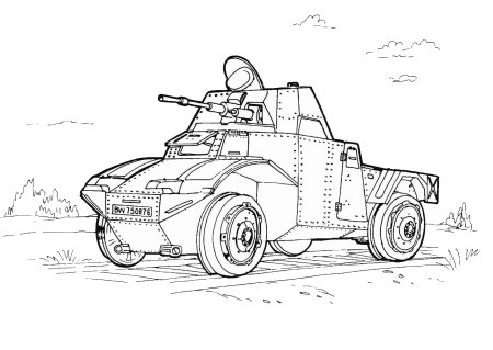 Раскраска «Военная техника»
