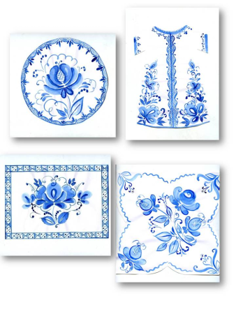 Техника гжельской росписи