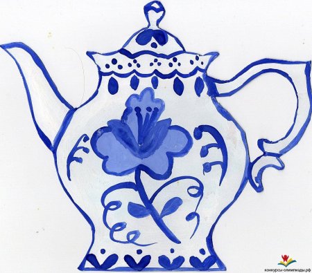 Посуда Гжель Гжельская роспись для детей