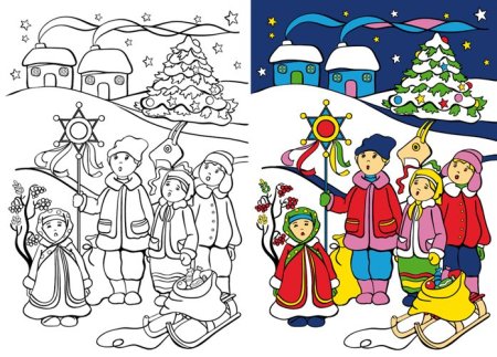 Колядки рисунок для детей