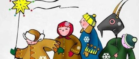 Раскраски колядки для детей