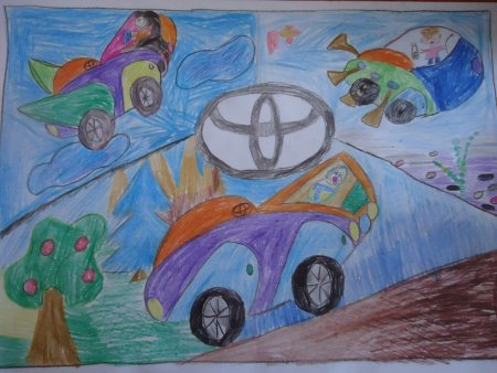Автомобиль будущего рисование