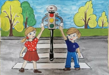 Рисунок на тему ПДД