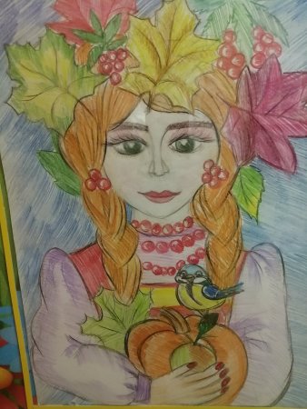 Срисовывать рисунок на тему осенняя пора