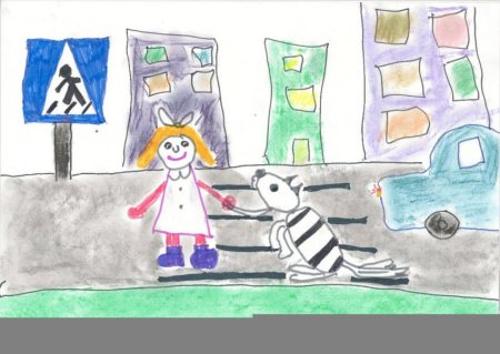 Конкурс рисунков по ПДД