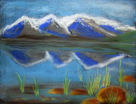 Рисование с детьми мелками