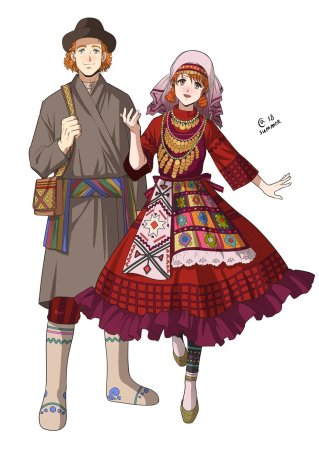 Удмуртские костюмы в аниме