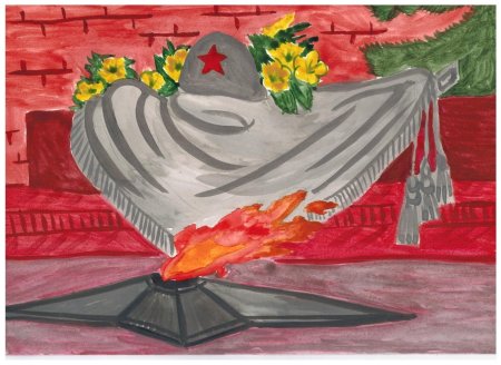 Памятник неизвестному солдату рисунок