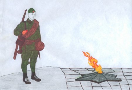 Рисование неизвестный солдат